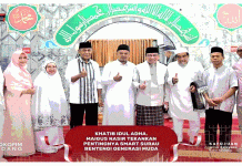 Wakil Wali Kota Padang, Maigus Nasir, bertindak sebagai khatib Salat Iduladha 1447 Hijriah di Masjid Babussalam Muhammadiyah