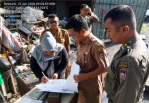 Tindak Tegas PKL Bandel, Kecamatan Lubuk Begalung Bongkar Lapak di Jalan Bypass Pampangan