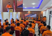 Tingkatkan Kesiapsiagaan, Kantor SAR Padang Gelar Latihan SAR di Perairan Pantai Carolina